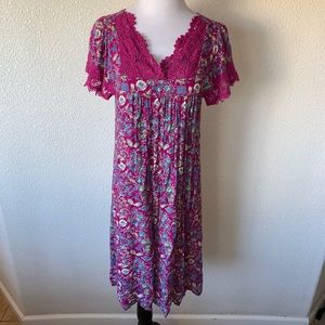 April Cornell  Dress Chinese Flowers, Summer Dress